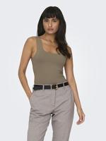 Only Onlea S/l 2-ways Fit Top Jrs Noos Tops En Singlets Walnut - thumbnail