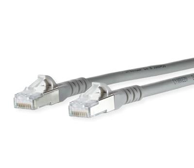 Metz Connect 1308452033-E RJ45 Netwerkkabel, patchkabel CAT 6A S/FTP 2.00 m Grijs Snagless 1 stuk(s)