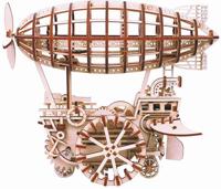 Robotime modelbouwpakket Zeppelin Airship hout Knutselen - thumbnail