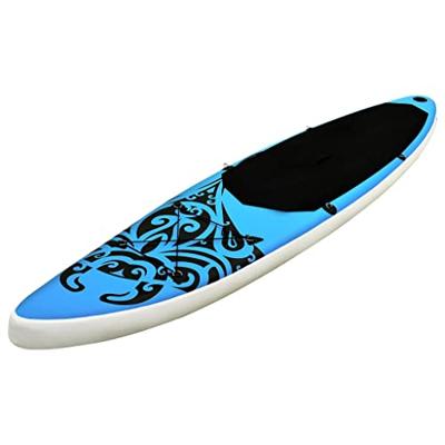 Stand Up Paddleboardset opblaasbaar 305x76x15 cm blauw - thumbnail