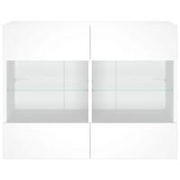 Tv-wandmeubel met LED-verlichting 78,5x30x60,5 cm wit - thumbnail