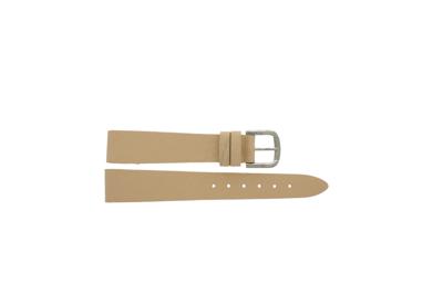 Horlogeband Universeel 1031356.17 Leder Beige 17mm Horlogeband Universeel 1031356.17 Leder Beige 17mm