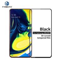 PINWUYO 9u 3D gebogen gehard glas film voor Galaxy A80/90 (zwart) - thumbnail
