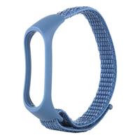 Nylon Geweven Bandje Xiaomi Mi Band 3 / 4 / 5 / 6 / 7 - Blauw - thumbnail