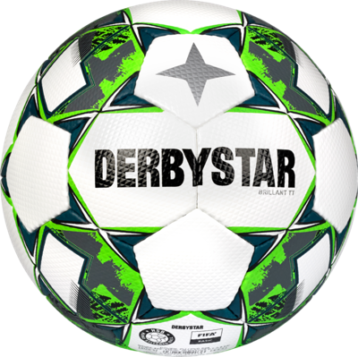 Derbystar Voetbal Brillant TT HS V22 Wit groen grijs 1138 Derbystar Voetbal Brillant TT HS V22 Wit groen grijs 1138