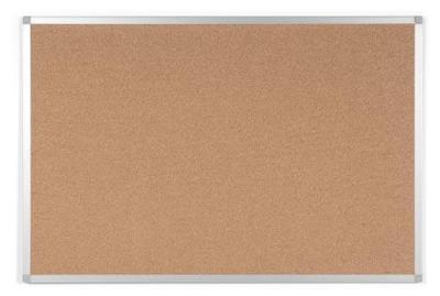Q-CONNECT kurkbord, met aluminium frame, 90 x 60 cm