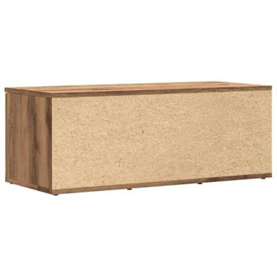 Tv-meubel 80x34x30 cm bewerkt hout artisanaal eikenkleur