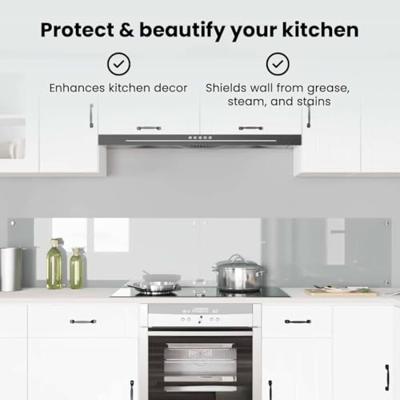 VidaXL Keuken spatscherm 2 pcs doorzichtig 110 x 40 cm gehard glas VidaXL Keuken spatscherm 2 pcs doorzichtig 110 x 40 cm gehard glas