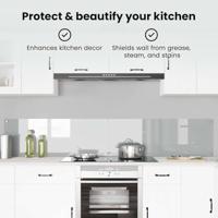 VidaXL Keuken spatscherm 2 pcs doorzichtig 110 x 40 cm gehard glas - thumbnail