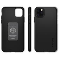 Spigen - iPhone 11 Pro Hoesje - Back Case Thin Fit Air Zwart - thumbnail