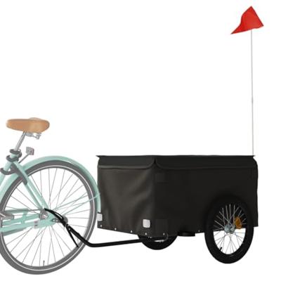 Fietstrailer 45 kg ijzer zwart - thumbnail