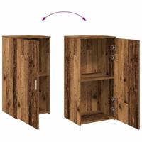Opbergkast 50x45x103,5 cm bewerkt hout oud houtkleurig - thumbnail