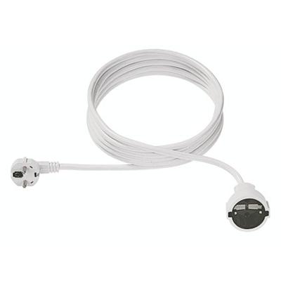 Bachmann 341.287 Stroom Verlengkabel 16 A Wit 4.00 m H05VV-F 3G 1,5 mm²