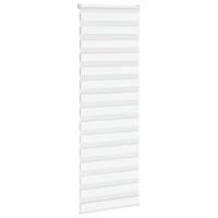 Zebra rolgordijn 80x200 cm stofbreedte 75,9 cm polyester wit - thumbnail