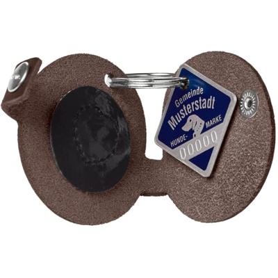 HUNTER Hondenpenning-etui Love, bruin, Maat: S HUNTER Hondenpenning-etui Love, bruin, Maat: S