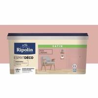 RIPOLIN Ultra Coverage satijnkleurige verf voor keuken, slaapkamer, woonkamer, hal, entree, gang - roze - thumbnail