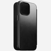 Nomad Modern Horween leather folio iPhone 15 Pro Max - Black - thumbnail