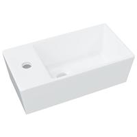 VidaXL Wasbak 48x25x15 cm keramiek wit - thumbnail