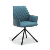 Armstoel Anouk Blauw - Set van 2 - thumbnail