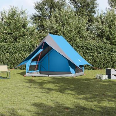 Gezinstent met dak Blauw en Grijs 315 x 286 x 200 cm