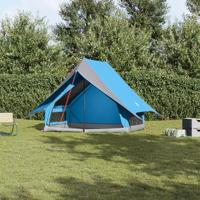 Gezinstent met dak Blauw en Grijs 315 x 286 x 200 cm - thumbnail
