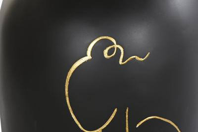 Vaas DKD Home Decor Vrouw Zwart Hars Modern (34 x 34 x 73,5 cm)