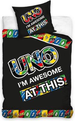 Uno dekbedovertrek zwart 140 x 200 cm - 70 x 90 cm Uno dekbedovertrek zwart 140 x 200 cm - 70 x 90 cm