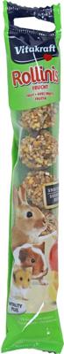 Vitakraft Rollinis fruitmix knaagdierensnack 7 stuks, 48g