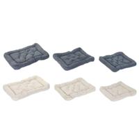 Hondenbed Home ESPRIT Beige Grijs Crème Donker grijs 72 X 60 X 9 CM 2 Stuks - thumbnail