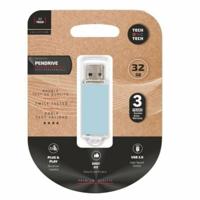 USB stick Tech One Tech TEC3010-32 Blauw 32 GB - thumbnail