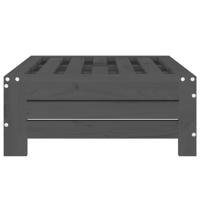 VidaXL Parasolvoetbedekking massief grenenhout grijs - thumbnail