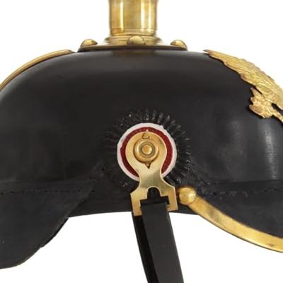 VidaXL Pickelhaube germaans replica larp staal zwart
