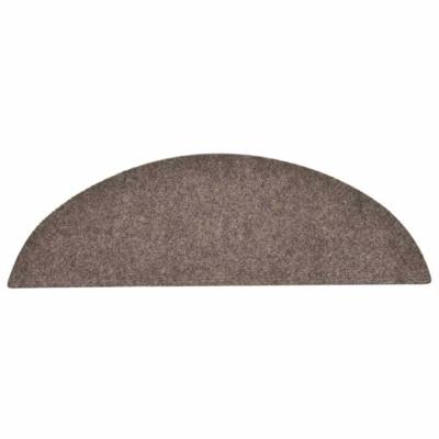 VidaXL Trapmatten zelfklevend 30 stuks 56x17x3 cm beige halfrond VidaXL Trapmatten zelfklevend 30 stuks 56x17x3 cm beige halfrond