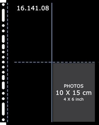 Henzo 10 Fototassen 10x15 zwart 230x297
