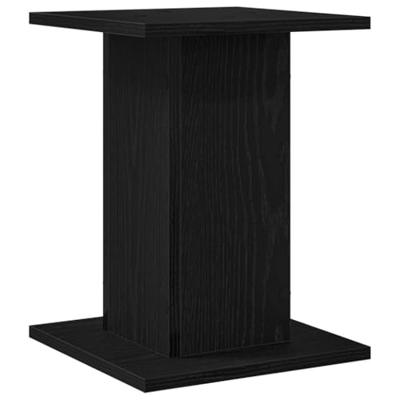 VidaXL Plantenstandaard 2 pcs zwart eiken 30 x 30 x 40 cm bewerkt hout VidaXL Plantenstandaard 2 pcs zwart eiken 30 x 30 x 40 cm bewerkt hout