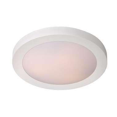 Lucide FRESH - Plafonnière Badkamer - Ø 27 cm - 1xE27 - IP44 - Wit