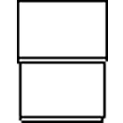Wavin HWA fitt -buis, PVC, grijs, 70mm, uitvoering trompstuk/verbindingsstuk,