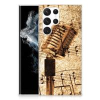 Samsung Galaxy S22 Ultra | Siliconen hoesje | met foto Bladmuziek - thumbnail