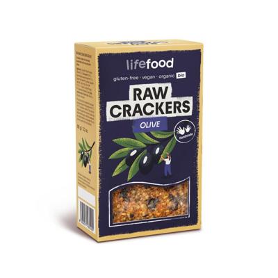 Lifefood Life crackers olijf raw bio 90 Gram