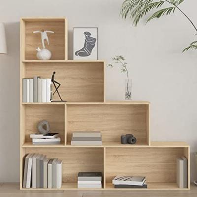 Boekenkast/kamerscherm 155x24x160 cm bewerkt hout sonoma eiken