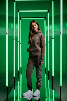 Malelions winter tracksuit meisjes - choco bruin - Tribe + GRATIS PET!