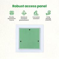 Toegangs paneel Groen en Zilver 35 x 45 cm - thumbnail