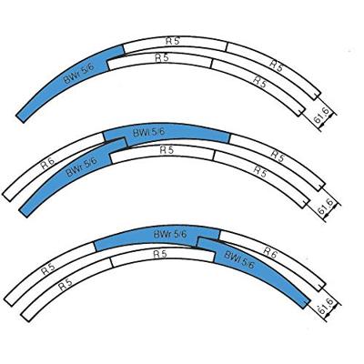 H0 Roco RocoLine (zonder ballastbed) 42471 Gebogen wissel, Rechts 1 stuk(s) H0 Roco RocoLine (zonder ballastbed) 42471 Gebogen wissel, Rechts 1 stuk(s)