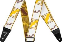 Fender Weighless 2" Monogrammed Strap White/Brown/Yellow gitaarband - thumbnail