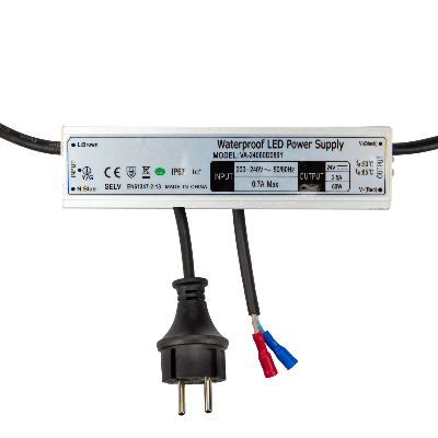 230V LED 24VDC 100W voeding transformer 215-302 IP67 voor buiten
