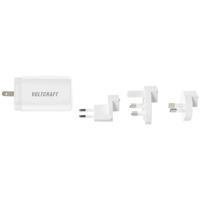 VOLTCRAFT UC-3ACX004 Reislader 65 W 1x USB-A, 2x USB-C USB PD Wit GaN, Met adapter voor Europa, Met adapter voor Verenigd Koninkrijk, Met adapter voor - thumbnail