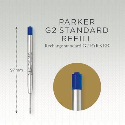 Parker Quinkflow vulling voor balpen, medium, blauw, blister met 10 stuks