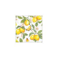 Servetten 33cm fresh lemons wit fsc mix - thumbnail
