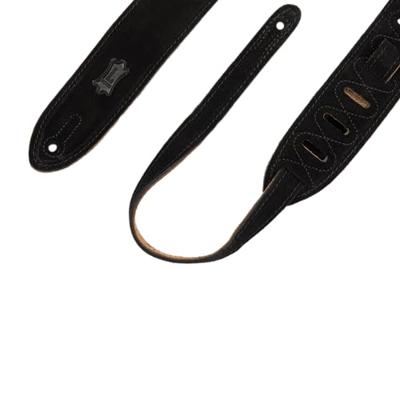 Levys Leathers MS12-BLK suède gitaarband - zwart