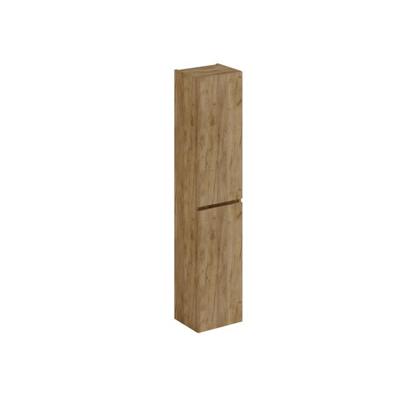 Thebalux Hoge kast 165x35x29 2x dichte deur 1x greeplijst Hout in kleur meubel links draaiend t.b.v. Type 1/3/5/9 7TY35027RY